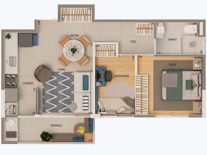 Apartamento com 2 Quartos à Venda, 52,00 m² - Foto 21