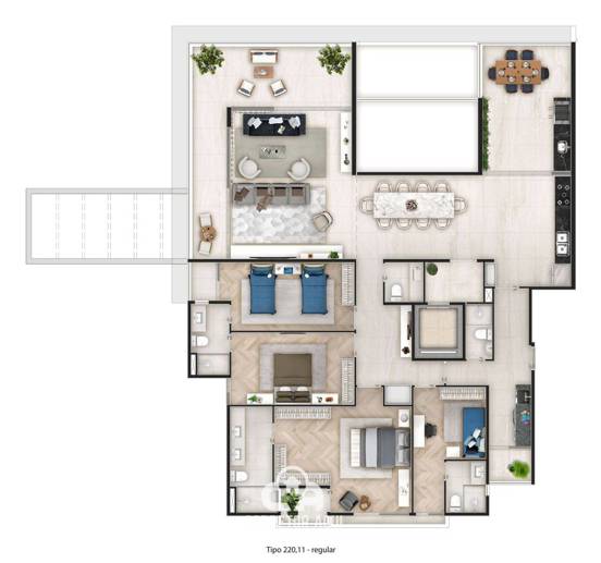 Apartamento com 4 Quartos à Venda, 220,00 m² - Foto 6