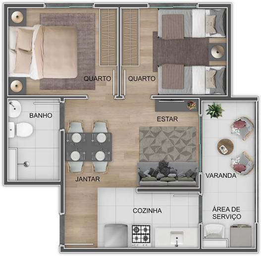 Apartamento com 2 Quartos à Venda, 45,00 m² - Foto 11
