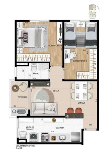 Apartamento com 2 Quartos à Venda, 105,90 m² - Foto 8