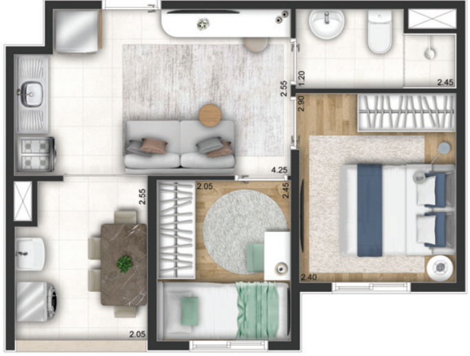 Apartamento com 2 Quartos à Venda, 34,00 m² - Foto 8