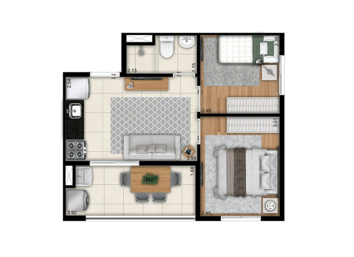 Apartamento com 2 Quartos à Venda, 36,00 m² - Foto 13